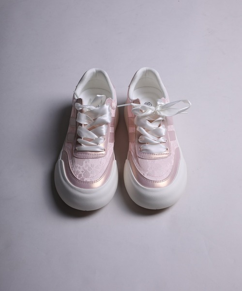 セール】【shoes365】異素材パッチワークデザインスニーカー