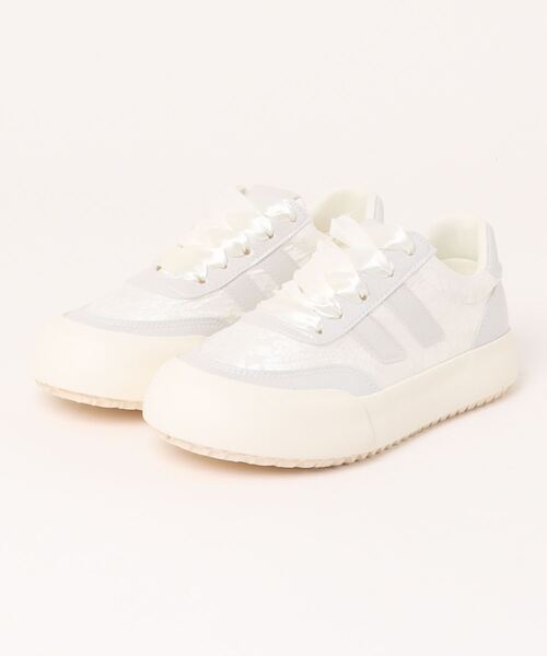 セール】【shoes365】異素材パッチワークデザインスニーカー