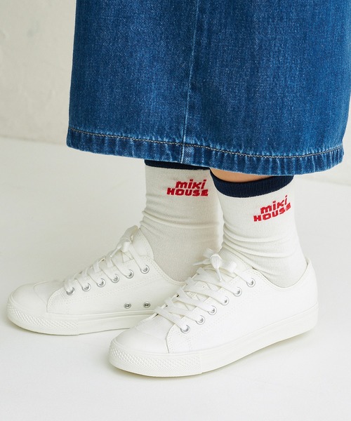 MIKI HOUSE（ミキハウス）の「【WEB限定】ソックス（大人用）（ソックス/靴下・レディース・ネイビー/レッド系その他/ホワイト・25/23/23-25cm/25-27CM）」の3枚目の写真