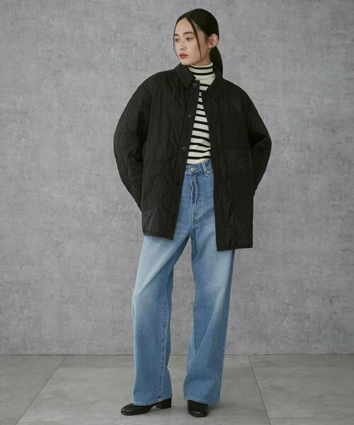 THE STANDARD（ザスタンダード）の「THE STANDARD/キルティングブルゾン（ミリタリージャケット・メンズ・ブラック・LARGE/MEDIUM）」の17枚目の写真