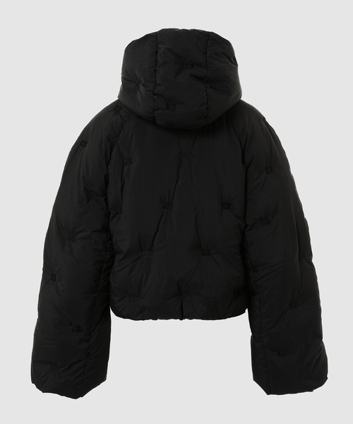 GANNI（ガニー）の「Nylon Tech Puffer Short Jacket（ダウンジャケット/コート・レディース・ブラック・34/36/38）」の2枚目の写真