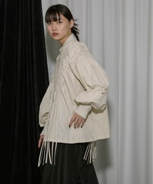 Ezick | Cord and string シャーリングブルゾン(ブルゾン)