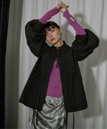 Ezick | Cord and string シャーリングブルゾン(ブルゾン)