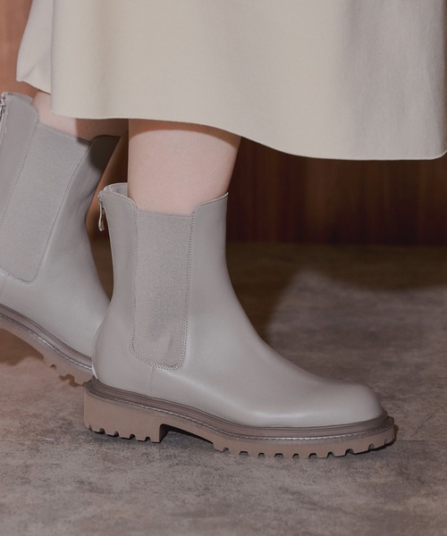 NICAL（ニカル）の「【本革】【NICAL】サイドゴアボリュームソールブーツ/544402（ブーツ・レディース・グレー/ブラック/アイボリー・X-LARGE/MEDIUM/LARGE/SMALL）」の12枚目の写真