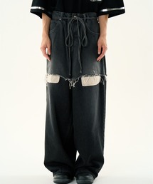 DISCOVERED LAYERED DENIM PANTS