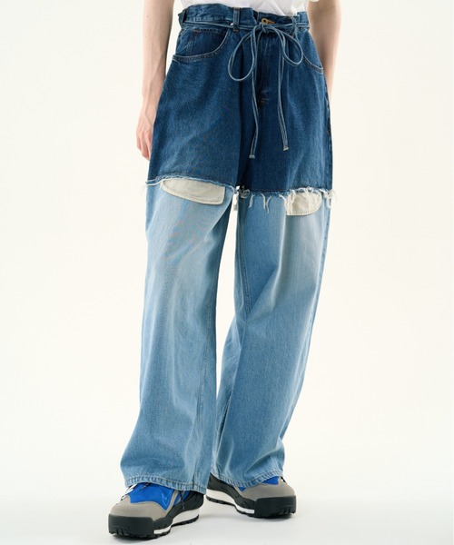 パンツ DISCOVERED LAYERED DENIM PANTS DISCOVERED（ディスカバード）の「DISCOVERED LAYERED DENIM PANTS