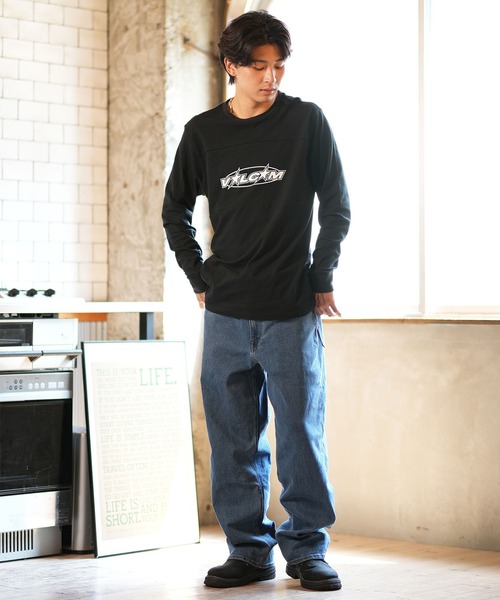 VOLCOM（ボルコム）の「VOLCOM/ボルコム 長袖Tシャツ/ロンT メッシュ生地 A5332400（Tシャツ/カットソー・メンズ・ブラック・M/L/XL/S）」の4枚目の写真