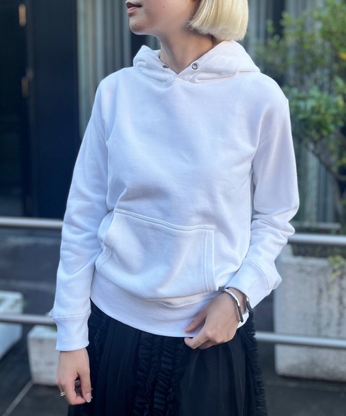 United Athle（ユナイテッドアスレ）の「【United Athle】compact sweat hoodie / コンパクト スウェットパーカー KIDSサイズ 5214（パーカー・レディース・ネイビー/ホワイト/レッド/グレー/ナチュラル/ブラック・XS）」の2枚目の写真