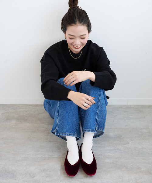 B.C STOCK（ベーセーストック）の「ベロアフラットシューズ（その他シューズ・レディース・ブラウン/レッド/ブルー/ブラック・SMALL/MEDIUM/LARGE）」の15枚目の写真