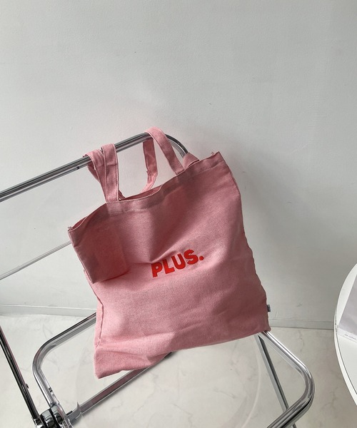 AS KNOW AS plus（アズノゥアズプラス）の「AS KNOW AS plus 刺繍ロゴ カラートートバッグ（トートバッグ・レディース・アイボリー/ブルー/チャコール/イエロー/ピンク/アイボリー系/ブラック系/ブルー系/グリーン系/ピンク系・FREE）」の22枚目の写真