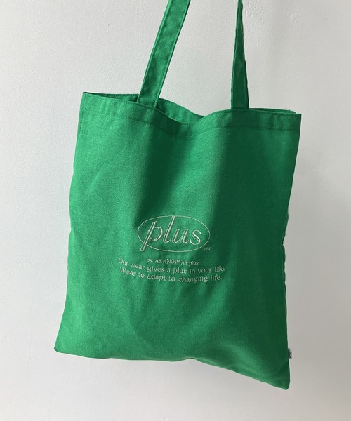 AS KNOW AS plus 刺繍ロゴ カラートートバッグ（トートバッグ）｜AS