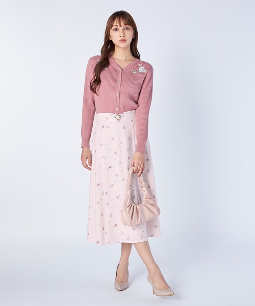 【セール】ハートプリントスカート（スカート）｜LAISSE PASSE（レッセパッセ） 6,600円