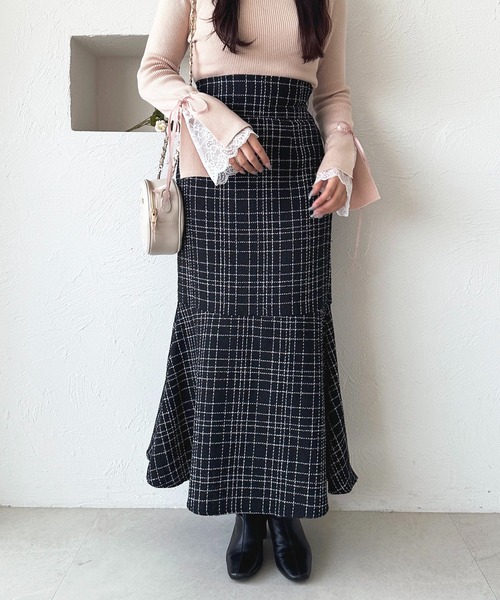 apres jour(アプレジュール)の「バックレースアップアソートマーメイドスカート(スカート・レディース・ホワイト系その他/ブラック系その他/ボルドー/ブラック/ブラック系その他2/ホワイト系その他2・X-LARGE/MEDIUM/SMALL)」の9枚目の写真