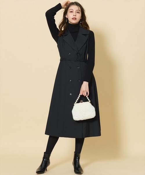 SWINGLE（スウィングル）の「2WAYテーラードダブルジレワンピース