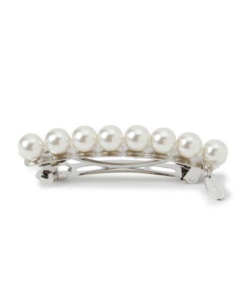 THE STATION STORE（ザ ステーション ストア）の「＜closet story＞ パールバレッタ（バレッタ/ヘアクリップ・レディース・ホワイト/オフホワイト・フリー）」の3枚目の写真