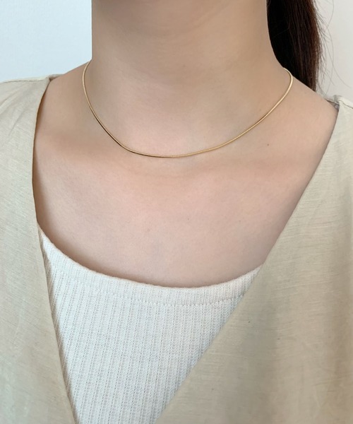 simple snake necklace / シンプルスネークネックレス（ステンレスVer.）