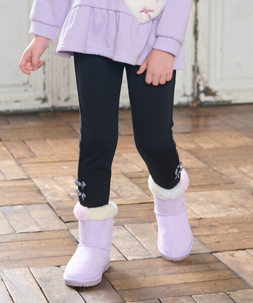 ANY（エニィ）の「7days裏シャギーガーリーパンツ（その他パンツ・キッズ・ブラック系/ネイビー系/ライラック系/サックスブルー系・110/120/90/100/130）」の2枚目の写真