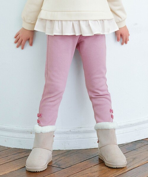 ANY（エニィ）の「7days裏シャギーガーリーパンツ（その他パンツ・キッズ・ブラック系/ネイビー系/ライラック系/サックスブルー系・110/120/90/100/130）」の4枚目の写真