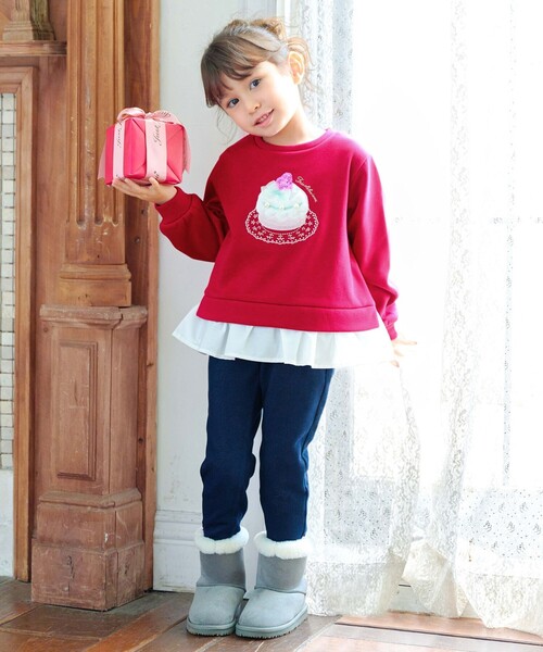 ANY（エニィ）の「7days裏シャギーガーリーパンツ（その他パンツ・キッズ・ブラック系/ネイビー系/ライラック系/サックスブルー系・110/120/90/100/130）」の6枚目の写真