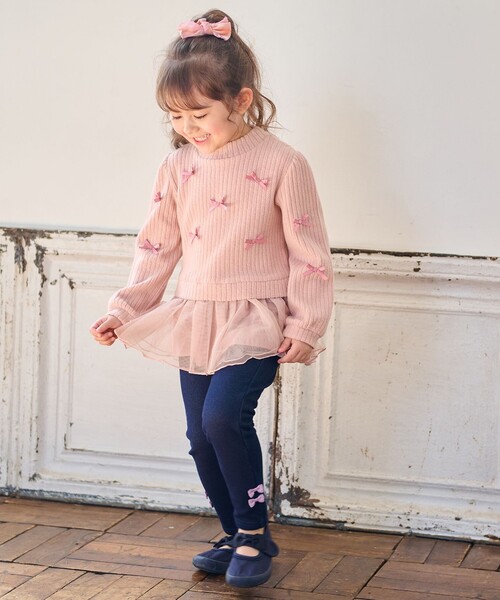 ANY（エニィ）の「7days裏シャギーガーリーパンツ（その他パンツ・キッズ・ブラック系/ネイビー系/ライラック系/サックスブルー系・110/120/90/100/130）」の8枚目の写真