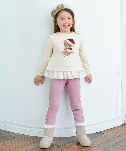 ANY（エニィ）の「7days裏シャギーガーリーパンツ（その他パンツ・キッズ・ブラック系/ネイビー系/ライラック系/サックスブルー系・110/120/90/100/130）」の9枚目の写真