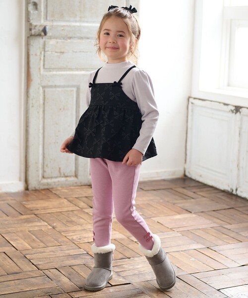 ANY（エニィ）の「7days裏シャギーガーリーパンツ（その他パンツ・キッズ・ブラック系/ネイビー系/ライラック系/サックスブルー系・110/120/90/100/130）」の11枚目の写真