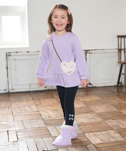 ANY（エニィ）の「7days裏シャギーガーリーパンツ（その他パンツ・キッズ・ブラック系/ネイビー系/ライラック系/サックスブルー系・110/120/90/100/130）」の13枚目の写真