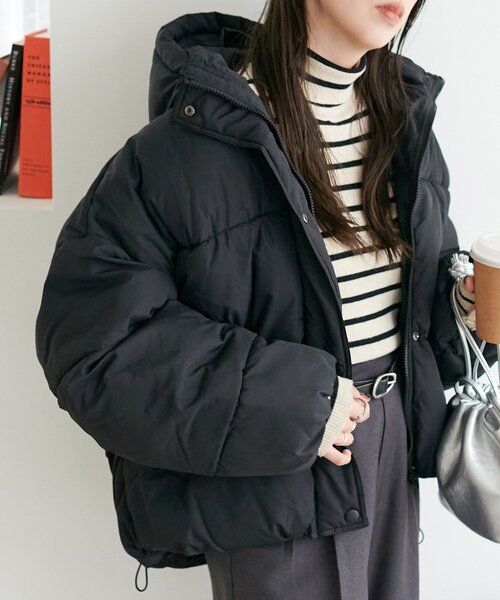 WEB限定】エコダウンフードブルゾン（ブルゾン）｜DISCOAT