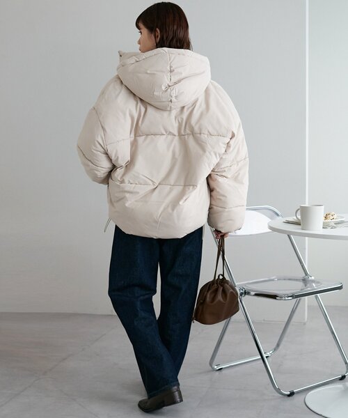 WEB限定】エコダウンフードブルゾン（ブルゾン）｜DISCOAT（ディス