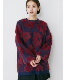 MURUA | フラワージャガードチュニックニット【WEB限定】(ニット/セーター)