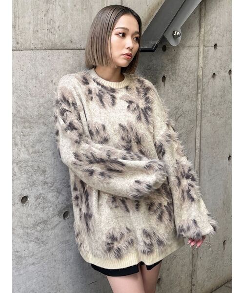 【セール】フラワージャガードチュニックニット【WEB限定】（ニット/セーター）｜MURUA（ムルーア）
