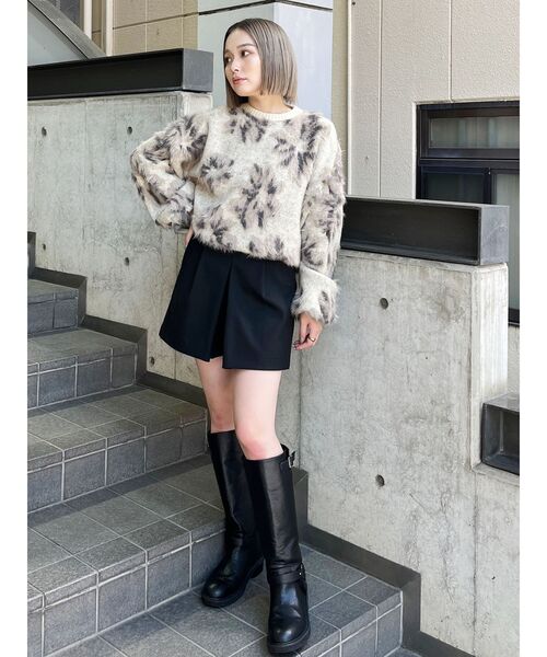 【セール】フラワージャガードチュニックニット【WEB限定】（ニット/セーター）｜MURUA（ムルーア）
