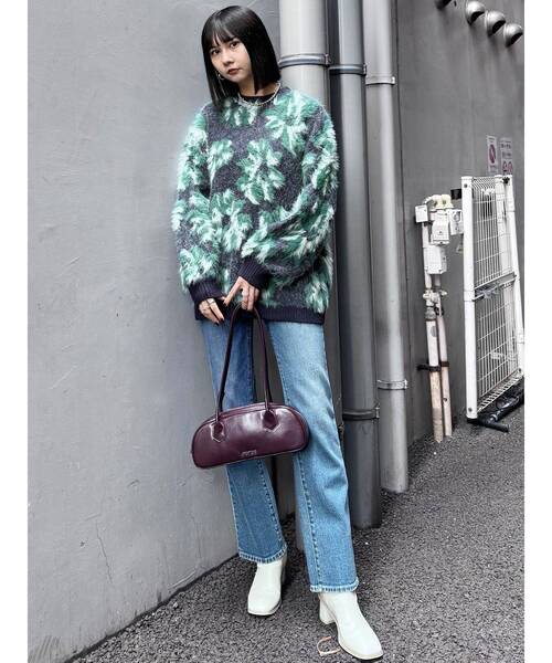 【セール】フラワージャガードチュニックニット【WEB限定】（ニット/セーター）｜MURUA（ムルーア）