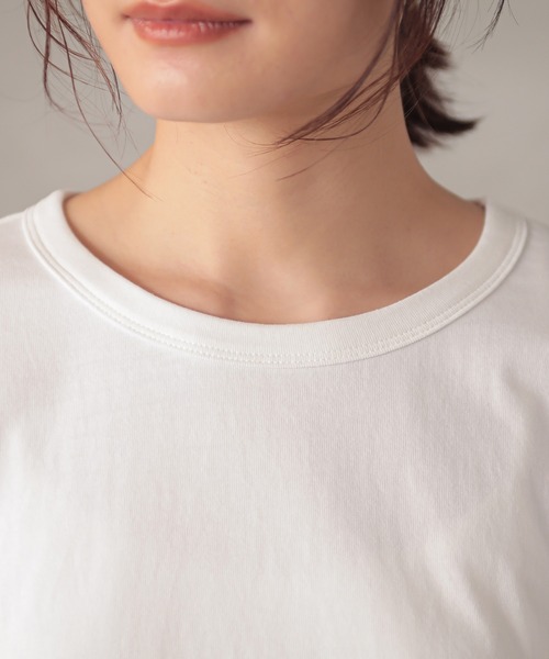 n'OrLABEL（ノアールレーベル）の「『裾スカラップカットソー』（Tシャツ/カットソー・レディース・イエロー/オフホワイト/ブラック・1/2）」の12枚目の写真