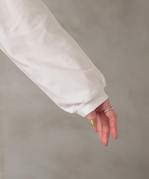 n'OrLABEL（ノアールレーベル）の「『裾スカラップカットソー』（Tシャツ/カットソー・レディース・イエロー/オフホワイト/ブラック・1/2）」の14枚目の写真