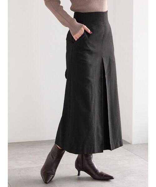 Te chichi（テチチ）の「ボックスタックチェックトラペーズスカート（スカート・レディース・ブラック/ブラウン/グレー・S/M）」の2枚目の写真