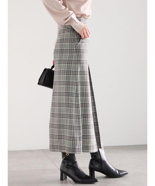 Te chichi（テチチ）の「ボックスタックチェックトラペーズスカート（スカート・レディース・ブラック/ブラウン/グレー・S/M）」の17枚目の写真