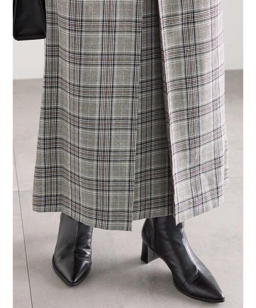 Te chichi（テチチ）の「ボックスタックチェックトラペーズスカート（スカート・レディース・ブラック/ブラウン/グレー・S/M）」の21枚目の写真