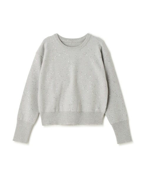 N.(N. Natural Beauty Basic)(エヌエヌナチュラルビューティーベーシック)の「◆スパンコールニット(ニット/セーター・レディース・イエロー/ブラウン/オフホワイト/グレー・MEDIUM)」の16枚目の写真