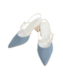 MERCURYDUO | デニムポインテッドミュール(パンプス)