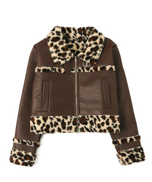 最終値下げ！ジョセフィーヌ　毛皮ジャケット　レオパード　ヒョウ柄 レオパードキャット 毛皮ジャケット レディース ヒョウ柄 フリーサイズ