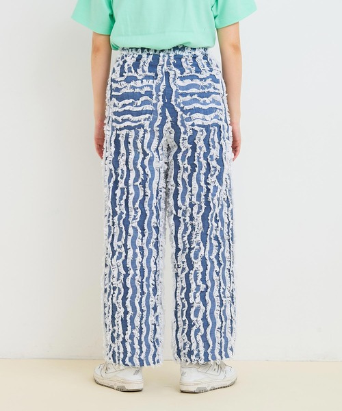 I am I in fact...(アイアムアイインファクト)の「WAVE CUT JQ パンツ(その他パンツ・レディース・グレー/ネイビー・FREE)」の1枚目の写真
