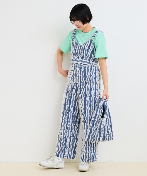 I am I in fact...(アイアムアイインファクト)の「WAVE CUT JQ パンツ(その他パンツ・レディース・グレー/ネイビー・FREE)」の6枚目の写真