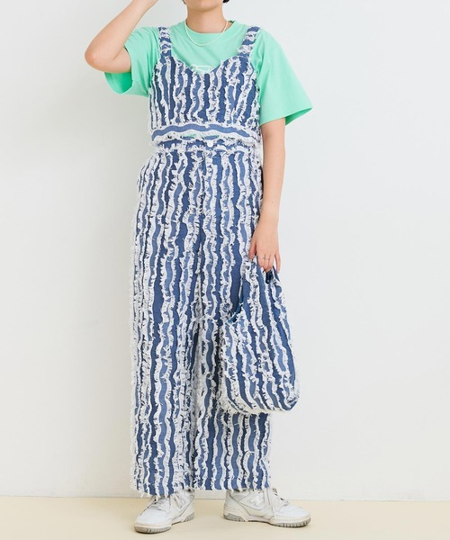 I am I in fact...(アイアムアイインファクト)の「WAVE CUT JQ パンツ(その他パンツ・レディース・グレー/ネイビー・FREE)」の10枚目の写真