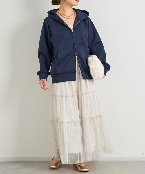 【セール】ラメティアードスカート（スカート）｜un dix cors（アンディコール）