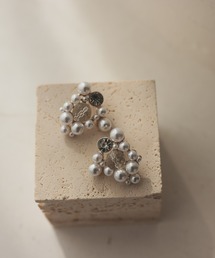 haremode（ハレモード）の「ドレスアクセサリー 不規則三角ビジュー パーティ オケージョン イヤリング（イヤリング）」