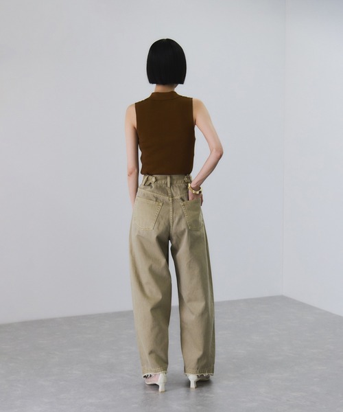 サステナブル】・【新色追加】ルーズフィットアジャストデニム（デニム