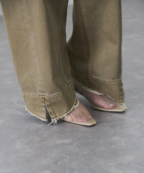 サステナブル】・【新色追加】ルーズフィットアジャストデニム（デニム