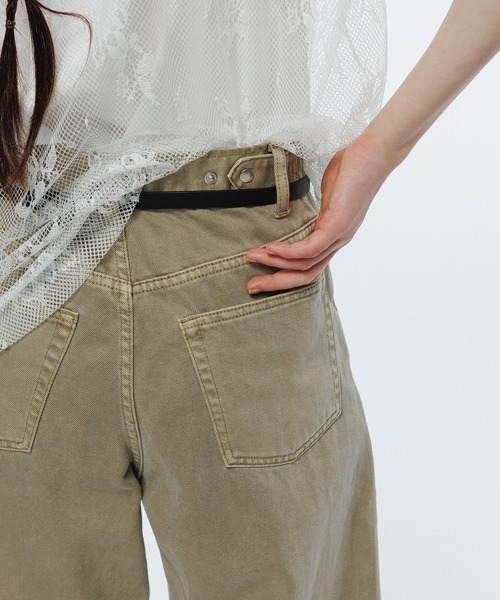 サステナブル】・【新色追加】ルーズフィットアジャストデニム（デニム