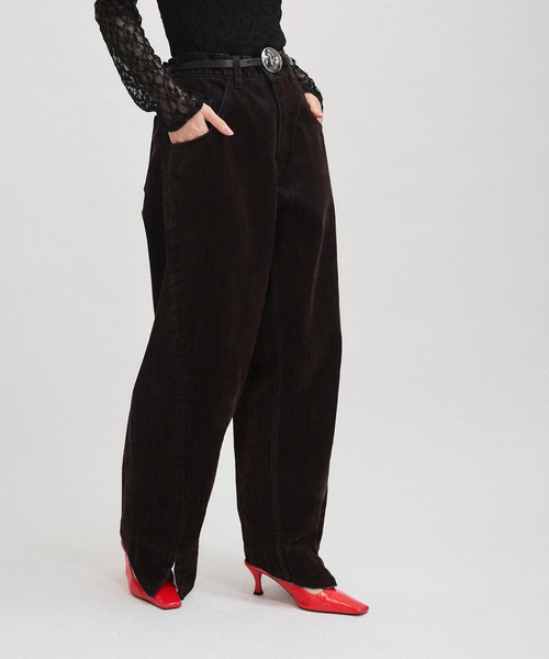 ごんざぶろう　アダムエロペ　ルーズフィットアジャストデニム ADAM ET ROPE' ジーンズ デニム デニムパンツ 「サステナブル